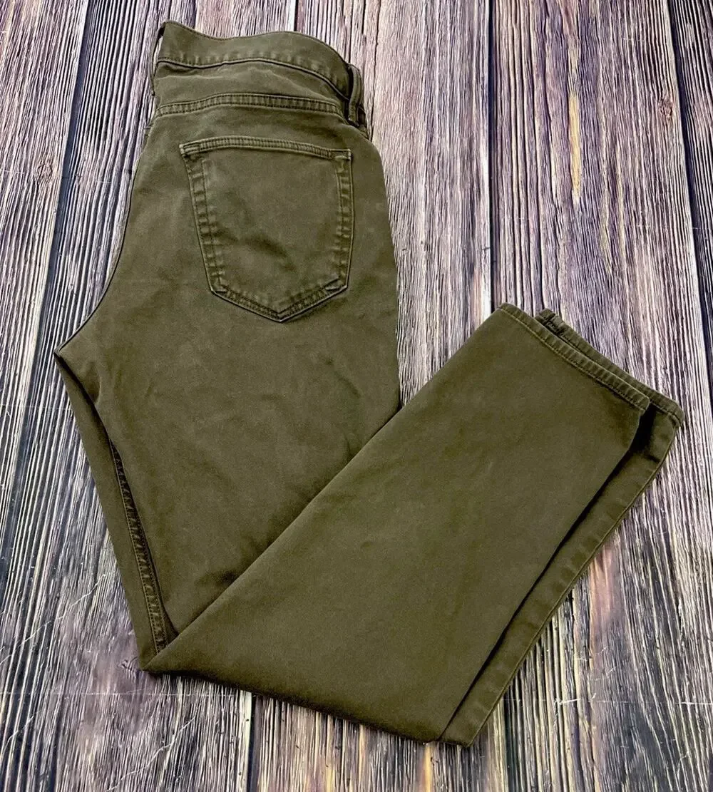 Banana Republic Traveler Slim Fit Brown Jeans Men's Sz 32x30 (Actual 32x30)